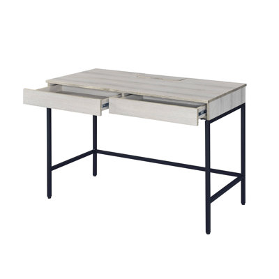 Mobilier de bureau personnel au fini naturel et noir | Idée de cadeau