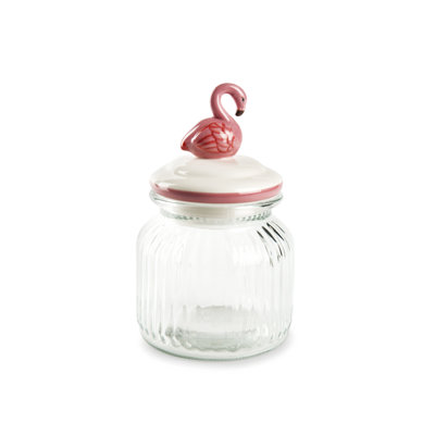 Tropical Glass Jar