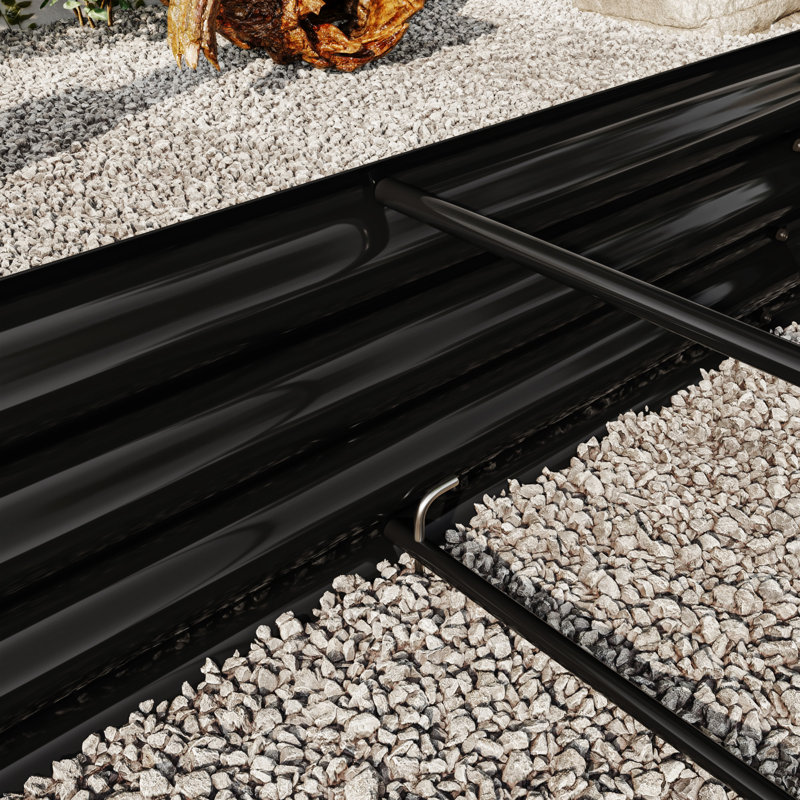 Raised Garden Bed Outdoor, Black