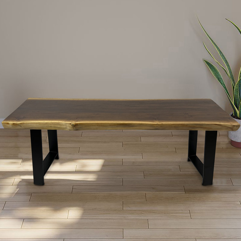 Solid Wood Bench, 45.7cm H x 119.9cm W x 35.1cm D