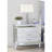 Sterling Modern Style Mirror Framed 3-Drawer Nightstand Made With Wood In Silver