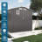 Gray 6X 3.5Ft Metal Tool Shed With Clear Window And Ventilation Holes, Suitable For Balcony Courtyard Corners, Fast & Easy Installation Peaked Roof Watertight Design, Multi - Scenario Use As Small ,