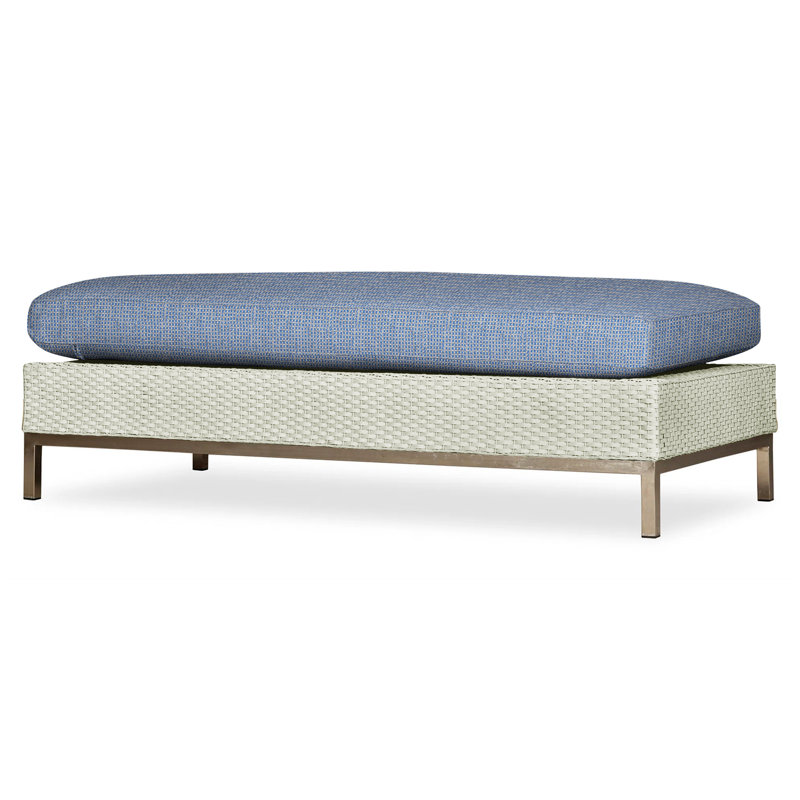 Elements Outdoor Ottoman, Demo Skyway, Hickory
