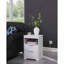 Table de chevet avec station de charge, table de bout à 2 tiroirs, table de bout en bois avec tiroir et tablette d'ouverture, table d'appoint pour chambre à coucher-722043258