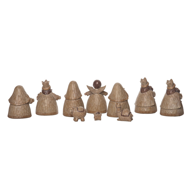 Ensemble de crèche de Noël 10 pièces