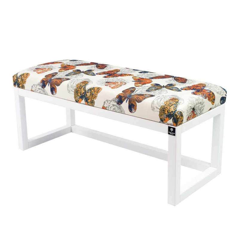 Velvet Upholstered Bench, 45cm H x 60cm W x 35cm D