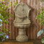 Fontaine de sol d'extérieur résistante aux intempéries avec lumière Baraga