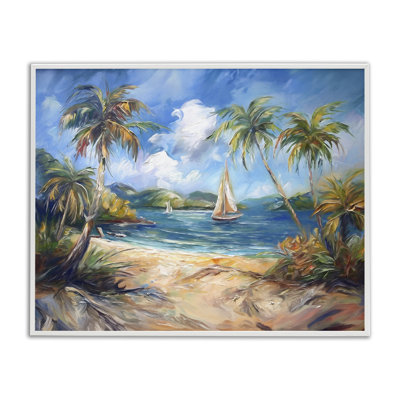 Paradise Beach Harbor Giclee Art by Ramona Murdock