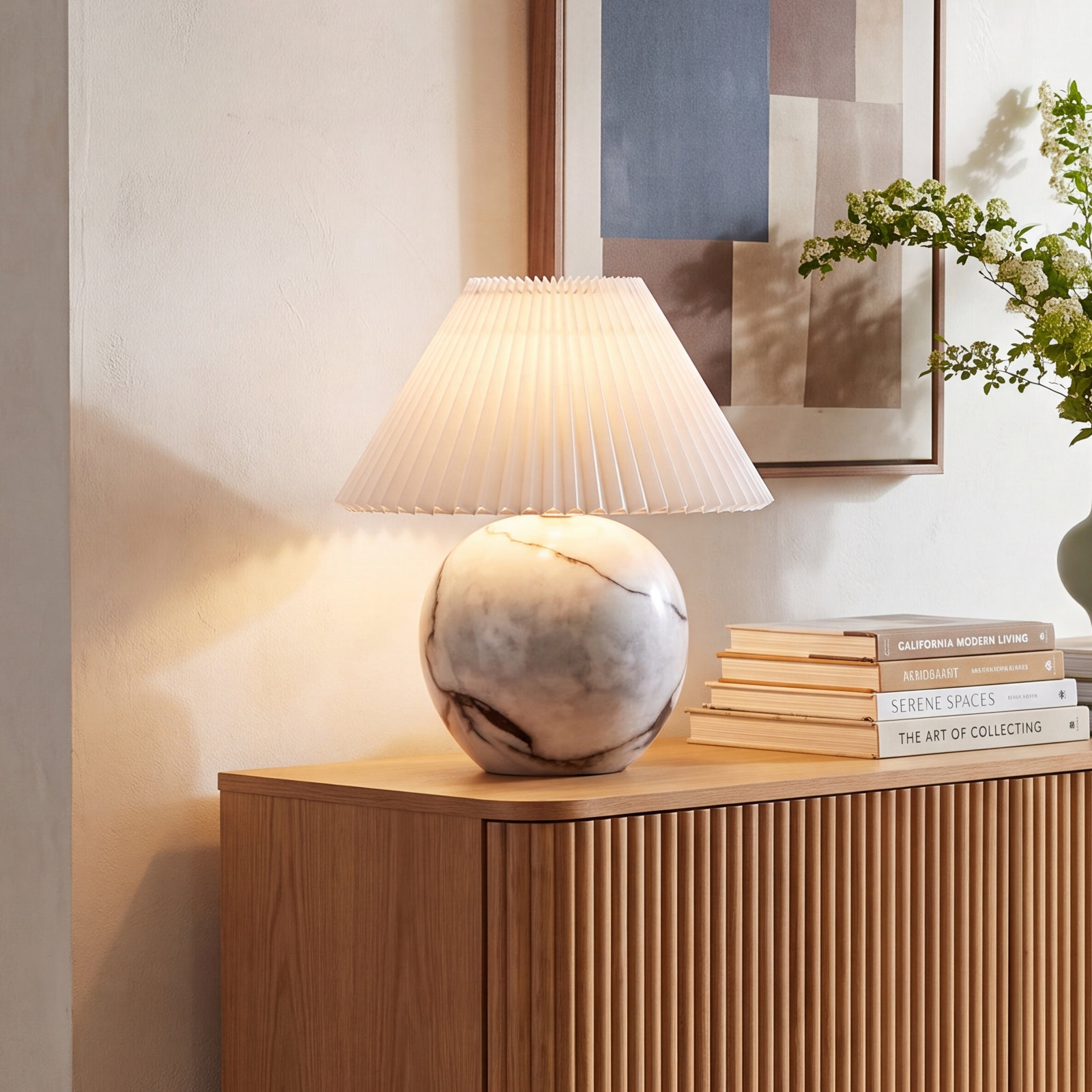 Manning Genuine Marble Table Lamp