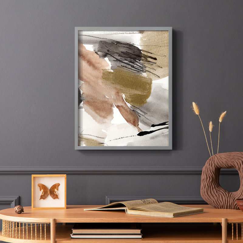 Or antique II, reproduction encadrée - bois massif, Gris, H 10 po x l 8 po