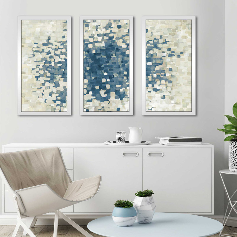 Été blocs bleus - cadre photo imprimé, L 40,5 po x H 25,5 po x P 1 po