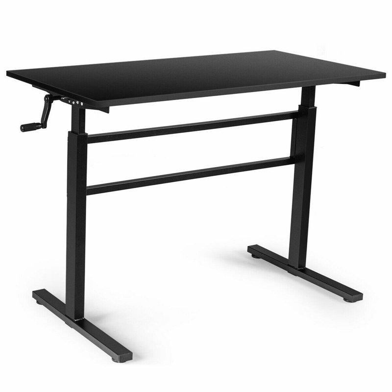 Bureau debout à hauteur ajustable Beauton, Noir