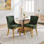 Chaises de salle à manger en chenille, ensemble de 2-2114431450