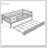 Wood Daybed With Trundle And Fence Guardrails-1732910449-1732910454