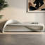 Banc rembourré en similicuir blanc-1636478550