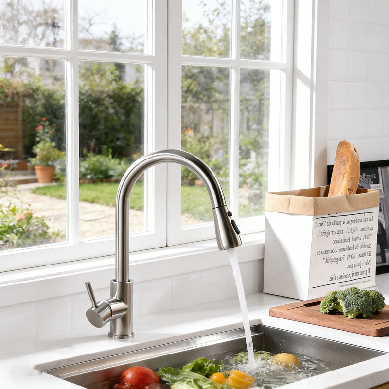 Touchless Kitchen Faucet，Kitchen Sink Faucet With Pull Down Sprayer, Single Hole