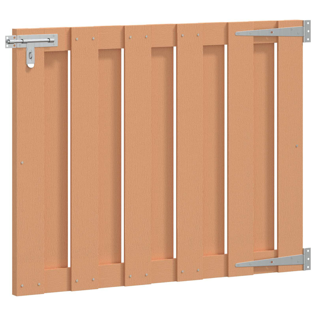 Vidaxl Garden Gate 100 X 80 Cm WPC And Aluminium Black