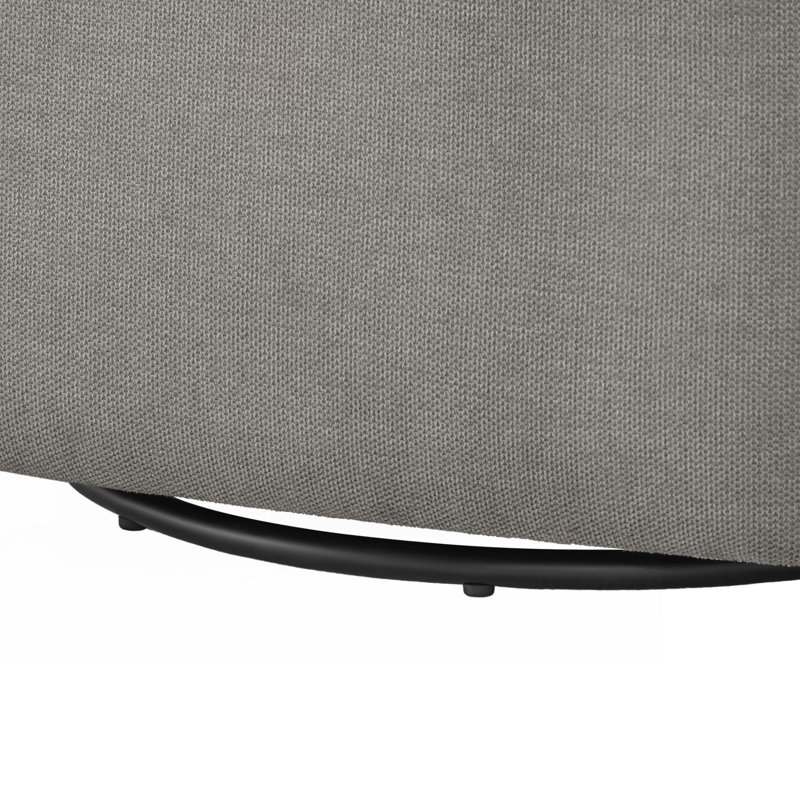 Fauteuil demi-tonneau Arlo, Mélange de polyester gris