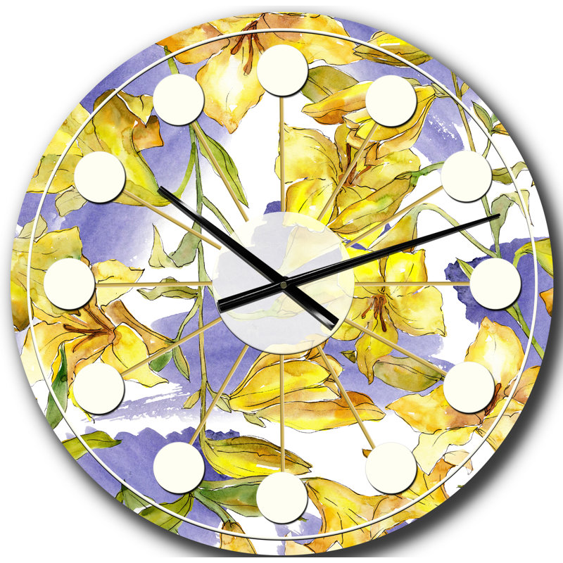 Horloge murale rétro Mid-Century, Surdimensionné