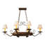 Handforged Oval 6 - Light Chandelier-1277945210-1277945212