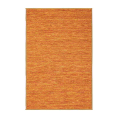 Tapis contemporain orange