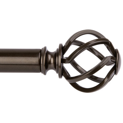 Aref Steel Adjustable Single Curtain Rod