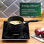 Emperial Single Induction Hob, 2000W Portable Induction Cooker with Touch Control, 4 Hour Timer, 8 Heat Settings,  - Black,