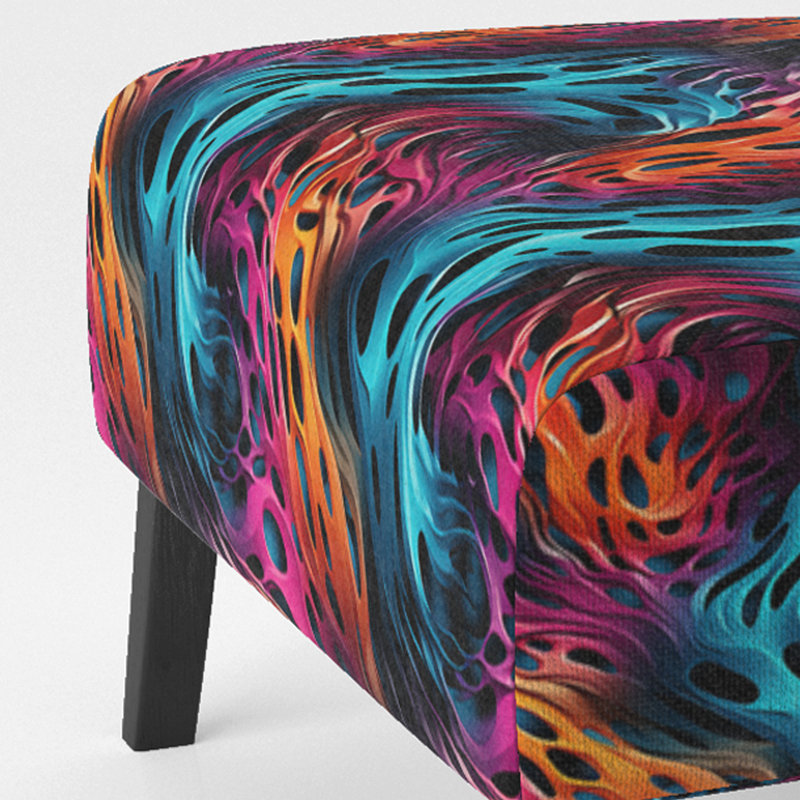 Fauteuil de chambre rembourré moderne et contemporain Futuristic Striped Fusion I