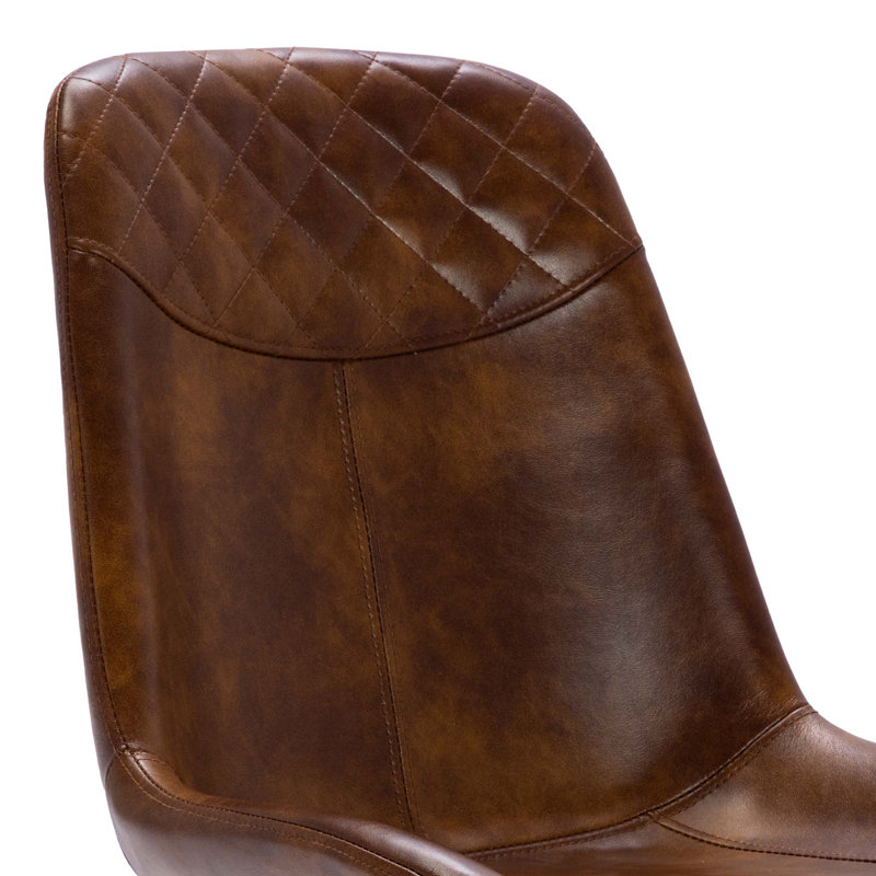 Chaise de bureau Keavey , Brun, Noir