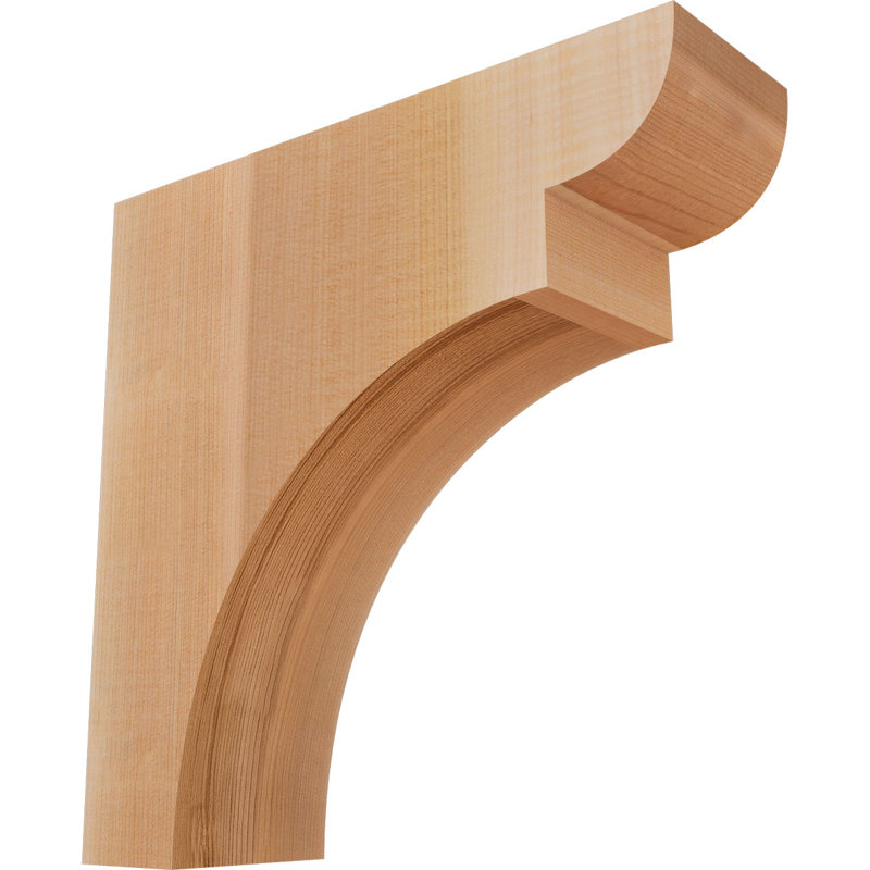 Yorktown Corbel, H 12 po x l 3,5 po x P 12 po, Cèdre rouge, Lisse