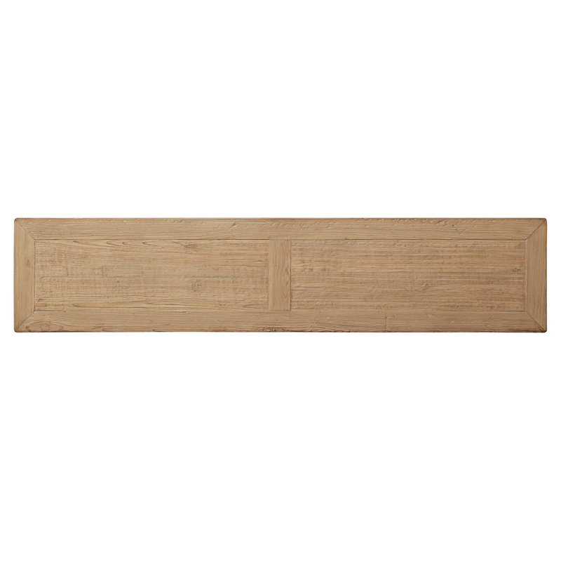77“ Long Three Drawers Sideboard Weathered Natural