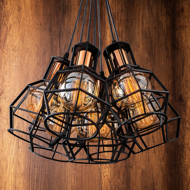 Luminaire suspendu géométrique à 7 lumières Daventry