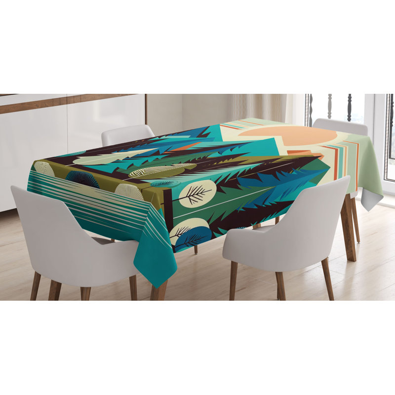 Jayniah Rectangle No Pattern Microfiber Tablecloth, 70" Rectangle