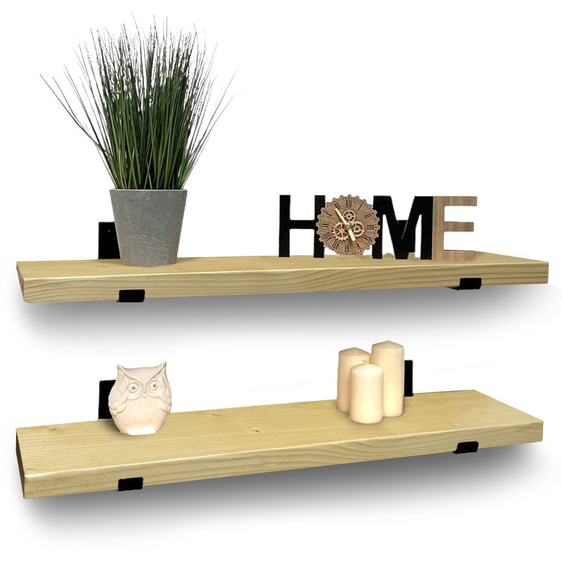 Vaasa 2 Piece Wood, 4.5cm H x 110cm W x 22cm D, Antique Pine