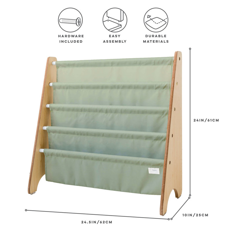 3 Sprouts Recycled Book Rack/solid