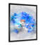 «Snowman In Blue Winter Forest», reproduction d'art sur toile pour enfants-1301840720-1301840723