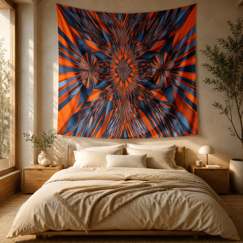 Tapisserie murale Op Art, 51 po x 60 po