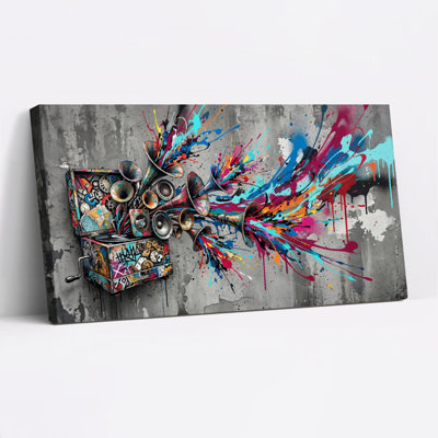 Colorful Sound Canvas Wall Art Oil Painting Print Set Of 1