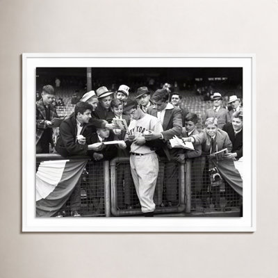 Alphon "Joe DiMaggio Signing Autographs" Print