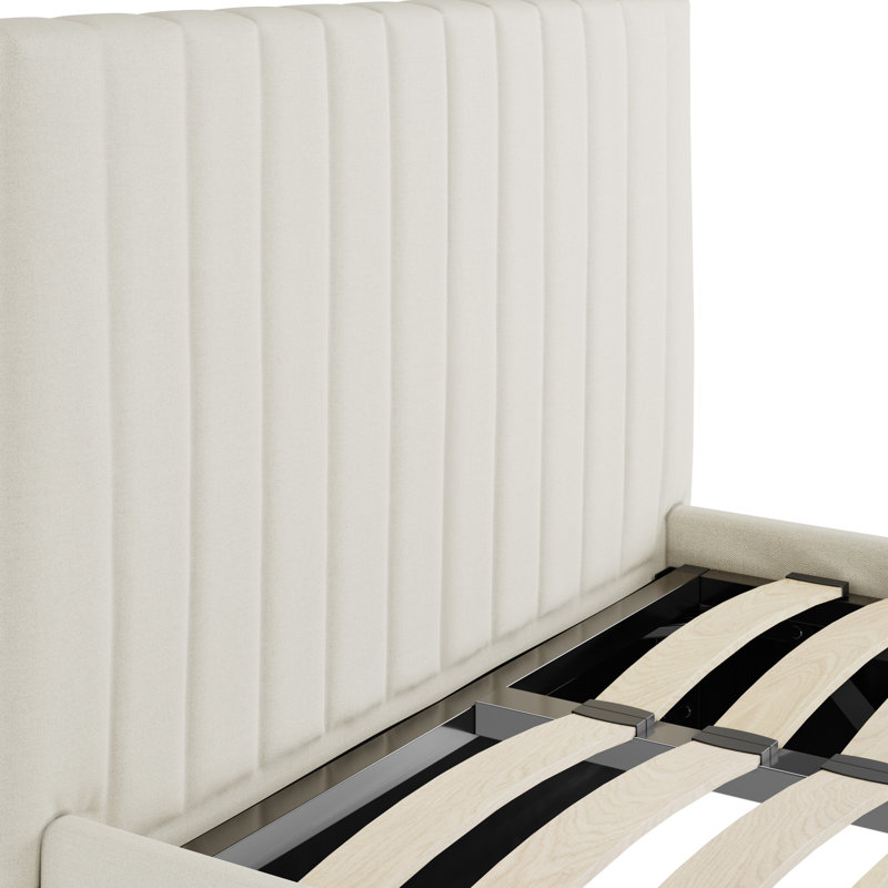Berlin Upholstered Ottoman Storage Bed, Single (3'), White