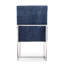 Chaise de salle à manger bleue-1134924265