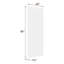 Porte affleurante en bois standard 5 lignes à noyau lisse moderne sans apprêt blanc Modern-123818161