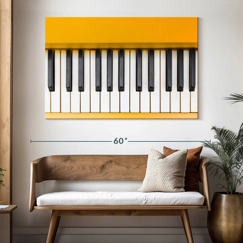 Abarca Bright Piano, 34" H x 51" W