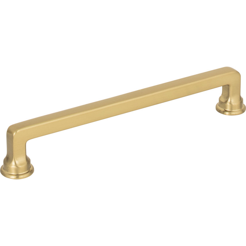 Oskar 5 1/16" Center to Center Bar Pull, Warm Brass, 6 5/16"