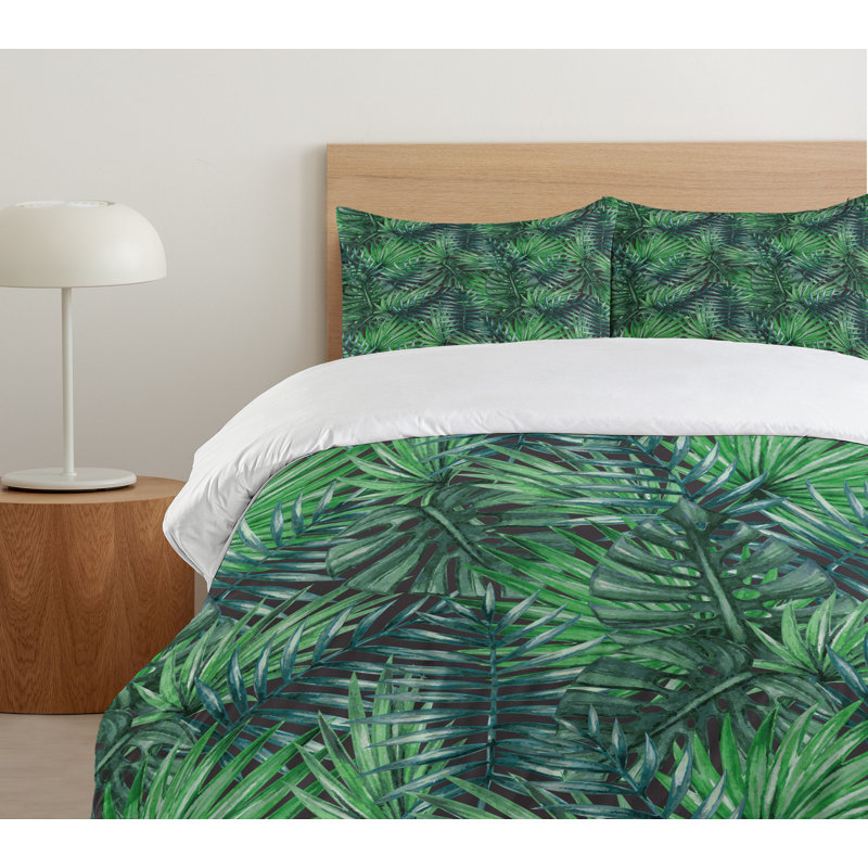 Coastal Floral Duvet Cover, King