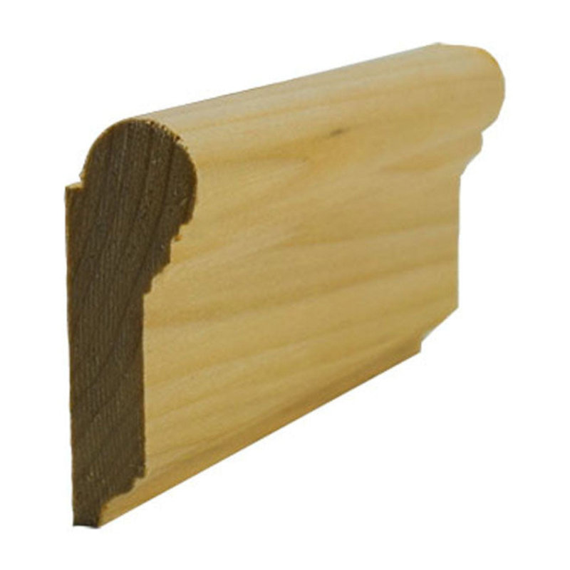 Rail suspendu EWPC12 avec moulure de 2 1/4 po x 3/4 po. Sans finition, 0,81 po x 1,75 po x 94 po