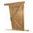 Finished Alder Wood Barn Door wtih Wooden Box Rail Sliding Hardware Set-102356068