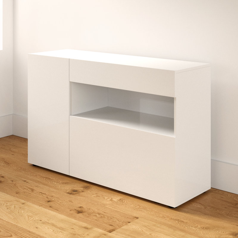 Kaliyah 330.2cm Sideboard, Gloss White