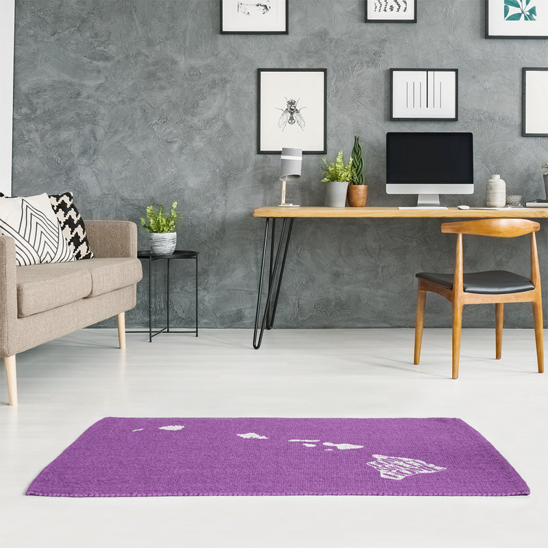 Tapis de la surface mauve hawaii, Rectangle 3 pi x 5 pi, Oui