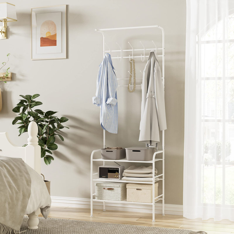 Abhilash Hall Tree 68.5cm Wide, White